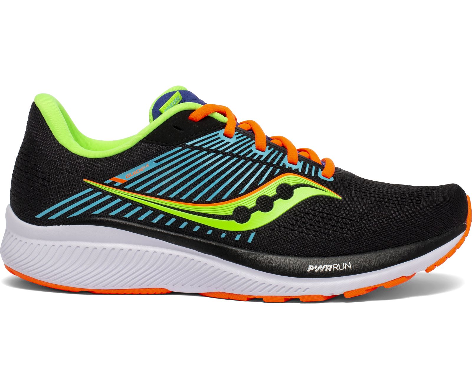 Men\'s Saucony Guide 14 Running Shoes Light Green / Black | Singapore 495QMAZ